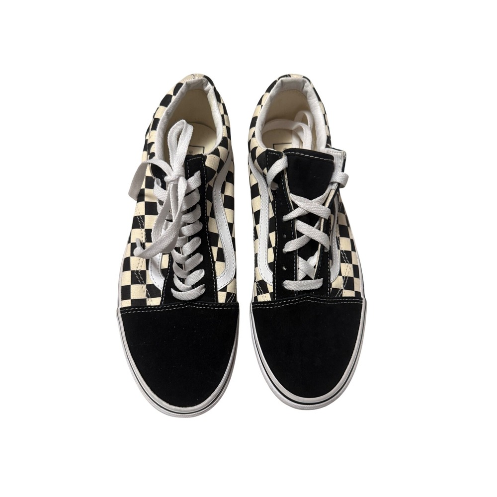 Vans Old Skool Platform Checkerboard Black White Sneakers VN0A3B3UHRK NWOB